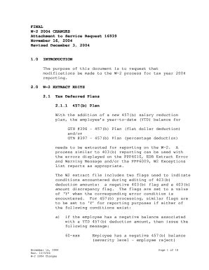 Fillable Online Ucop FINAL W 2 2004 CHANGES Attachment To Service