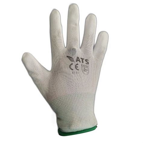 Ce Nylon White Pu Coated Hand Gloves Size 7 Inch L At Rs 25pair In