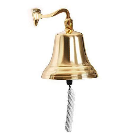 Decorative Hub Vintage Solid Brass Wall Hanging Bell For Home Temple