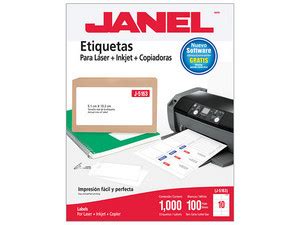 Etiquetas Adhesivas Janel Láser J 5163 51x102mm C 1000