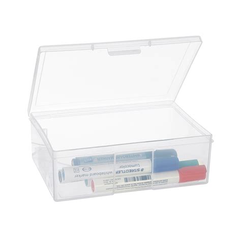 14 X Fischer Clear Plastic Storage Box 1 Compartment 195 X 136 X 66mm