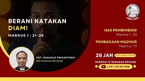 LIVE KEBAKTIAN MINGGU IV SESUDAH EPIFANI 28 JAN 2024 PDT