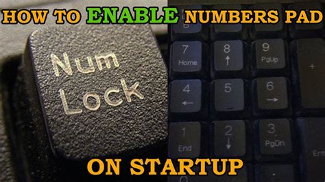 How To Enable Num Lock Numbers Pad Automatically On Startup Boot