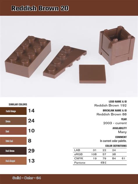 Preview Of The Unofficial Lego Color Guide