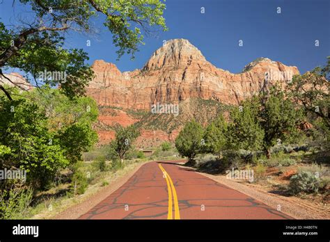 Bridge Mountain Zion National Park Utah Usa Stock Photo Alamy