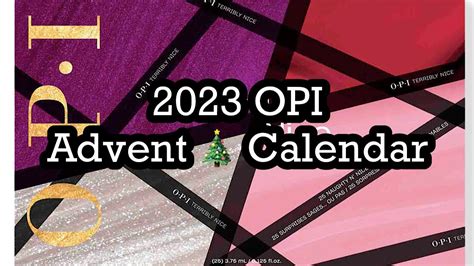 Opi Advent Calendar Terribly Nice Holiday Nail Polish