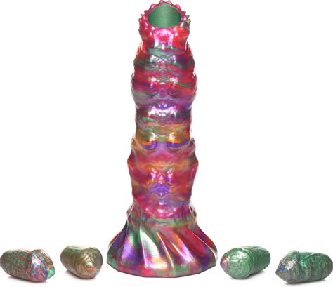 Amazon CREATURE COCKS Larva Silicone Ovipositor Dildo W Eggs For Men Women Couples