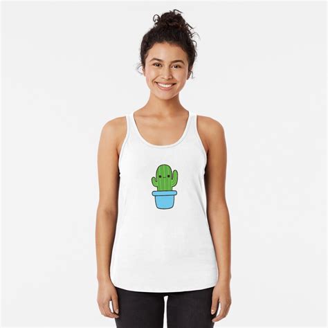 Cute Cactus In Blue Pot Sticker For Sale By Peppermintpopuk Redbubble