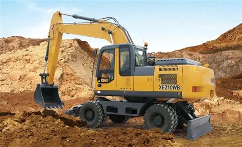 High Performance 21 Ton 21ton Wheel Excavator Xe210wb For Sale China