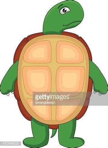 Cute Green Turtle Cartoon Stock Clipart | Royalty-Free | FreeImages