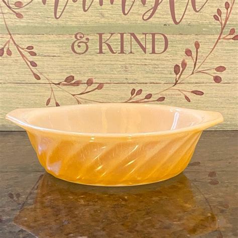 Fire King Kitchen Vintage Fire King Anchor Hocking Peach Lustre