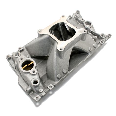 Chevy Small Block Single Plane High Rise Vortec Satin Intake Manifold