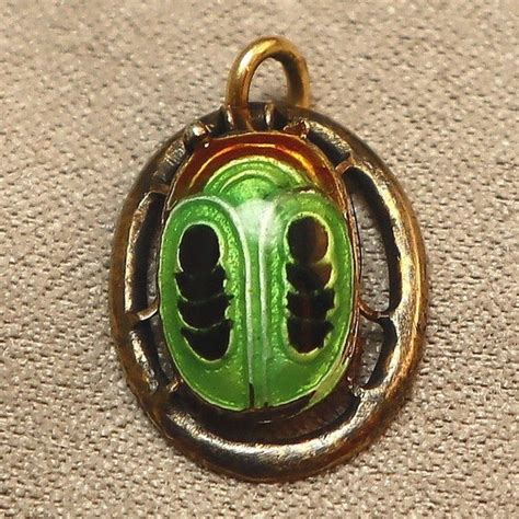 vintage sterling scarab egyptian - Gem