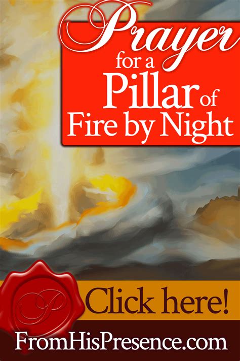 Prayer For A Pillar Of Fire By Night From His Presence