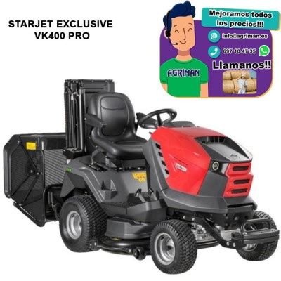 Tractor Cortacesped Seco Starjet Exclusive Para Explotaciones Grandes