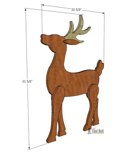 Template Free Plywood Reindeer Pattern Web How To Make Plywood Lawn