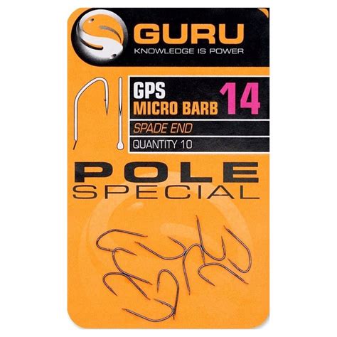 HACZYKI MIKRO ZADZIOR Z ŁOPATKĄ GURU GPS MICRO BARB SPADE R 22 Guru