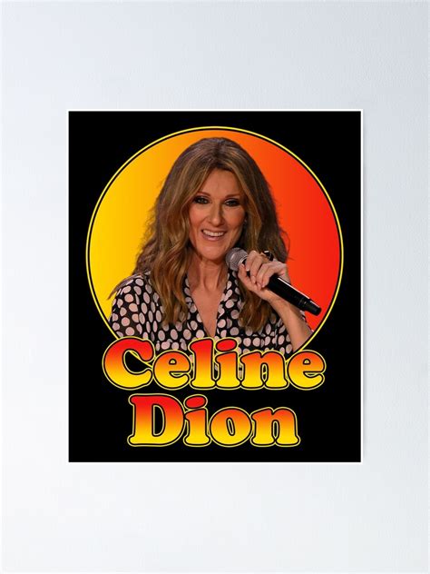 Celine Dion Portrait Fan Art Tribute Poster For Sale By Luciarazo