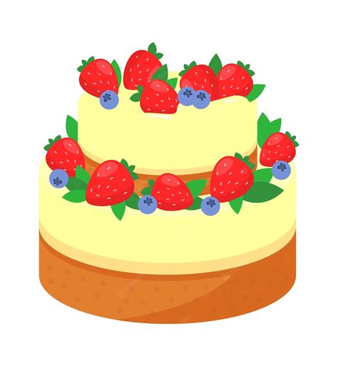 Premium Vector Birthday Cake Icon Vector Illustration