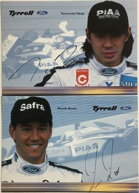 GPコレクションホビー館 TYRRELL SIGNED CARD SET OF 2