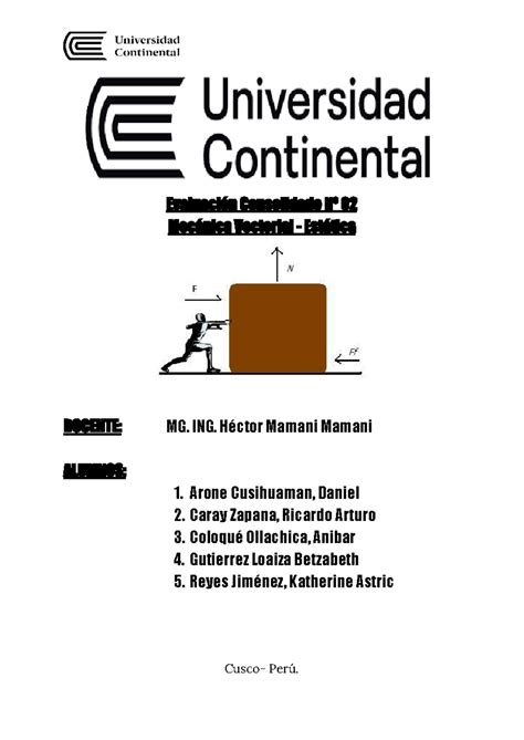 Evaluaci N Consolidado Estatica Evaluaci N Consolidado N