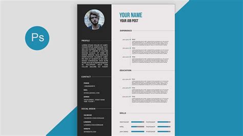 Cv Template Photoshop