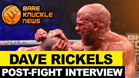 Dave The Caveman Rickels Post Fight Interview Wichita BKFC YouTube