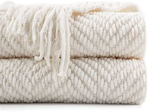 Amazon Battilo Home Cream White Throw Blanket For Couch Ivory