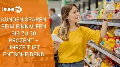 Kunden Sparen Beim Einkaufen Bis Zu 30 Prozent Uhrzeit Ist