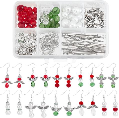 Amazon SUNNYCLUE 1 Box DIY 10 Pairs Christmas Charms Earring