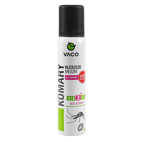 Środek preparat mocny spray VACO na komary kleszcze meszki 100 ml