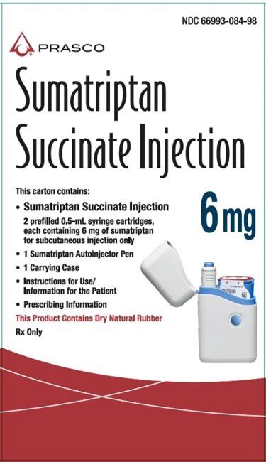 Sumatriptan Injection Fda Prescribing Information Side Effects And Uses