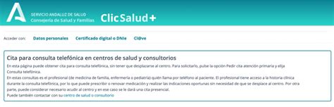 Cita Previa Sas Por Internet Sistema Andaluz De Salud