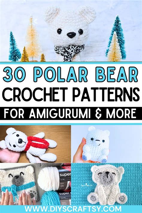 29 Free Crochet Polar Bear Patterns DIYsCraftsy