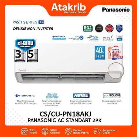 ac split standart pk merek panasonic type cscu pnakj