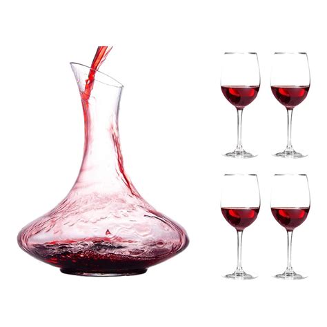 1800ml Crystal Wine Decanter Set | DecanterX