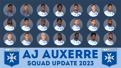 AJ AUXERRE Squad Update 2023 Auxerre Squad 2023 FootWorld YouTube