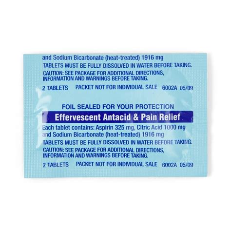 Goodsense Effervescent Antacid Pain Relief Tablets 30