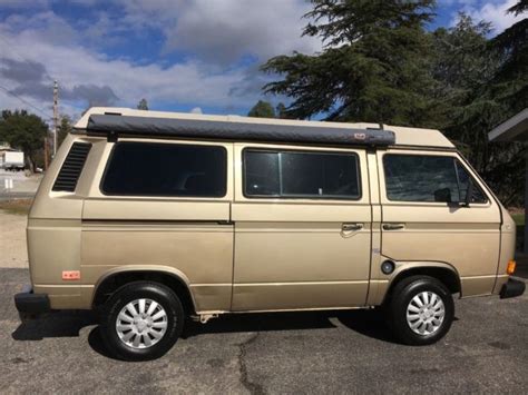 1986 VW Volkswagen Westfalia Weekender NO RUST CA Van Runs Great