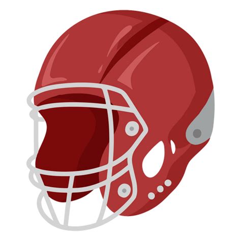 Red Football Helmet PNG & SVG Design For T-Shirts