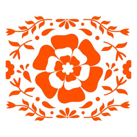 Design Png E Svg De Flor De Laranjeira Com Padrão De Folhas Para Camisetas