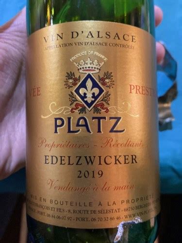 Platz Cuv E Prestige Edelzwicker Vivino Us