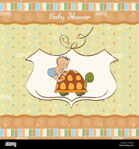 funny baby boy announcement card Stock Vector Image & Art - Alamy