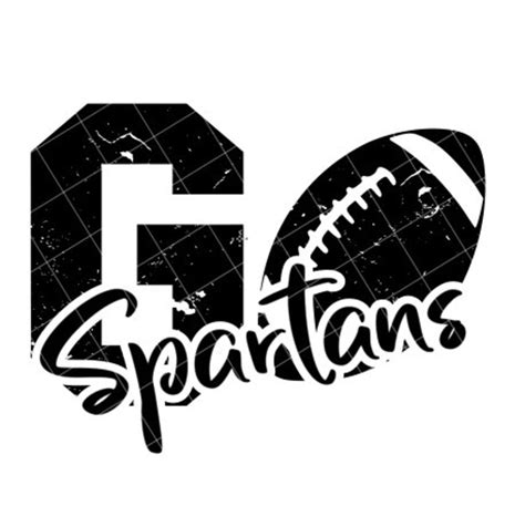 Go Spartans Football SVG/DXF/PNG File for Cutting Machines - Etsy