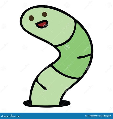 M O Sutil Serpente Tirada Dos Desenhos Animados Ilustra O Do Vetor