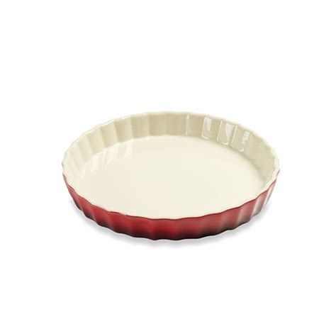 Moule à tarte en céramique 24 cm rouge Mathon Mathon fr