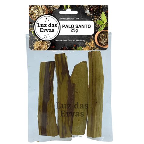 Palo Santo In Natura 25g Kit 5 Unidades Luz Das Ervas Ervas