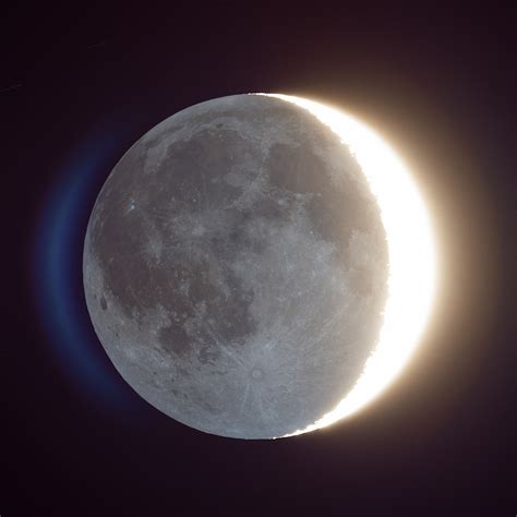 Earthshine - color corrected - Lunar Photography - Photo Gallery - Cloudy Nights