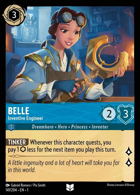 Belle Inventive Engineer Lorcana Card Lorcana Gg