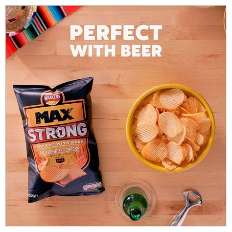 Walkers Max Strong Jalapeno And Cheese 140g Britishshoppl